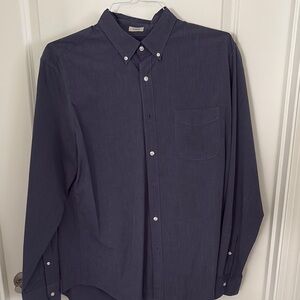 J. Crew Men's Dress Shirt - Dark Blue
